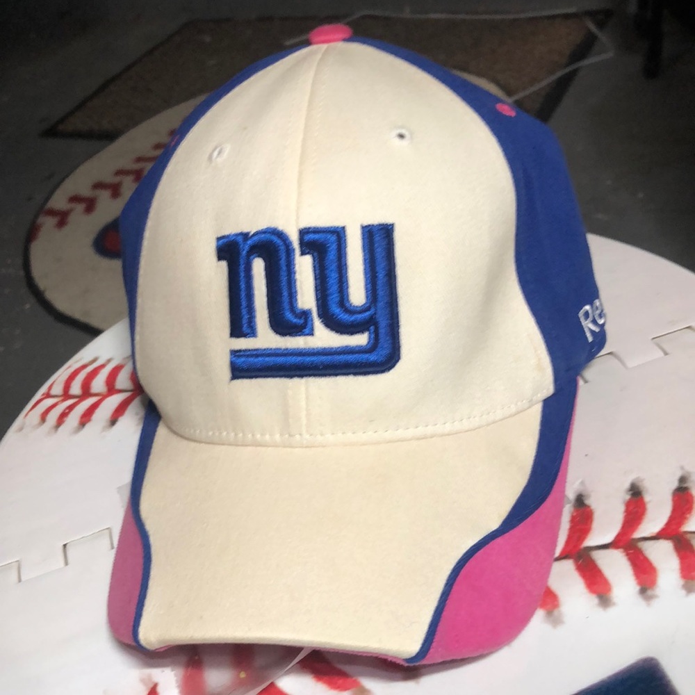 New York Giants NFL BCA Breast Cancer Awareness On Field Hat Cap Men’s S/M